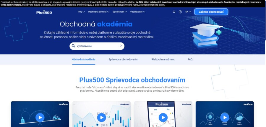 Plus500 Akadémia