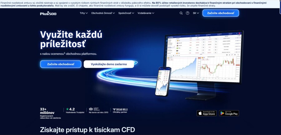 Plus500 Hlavná Strana