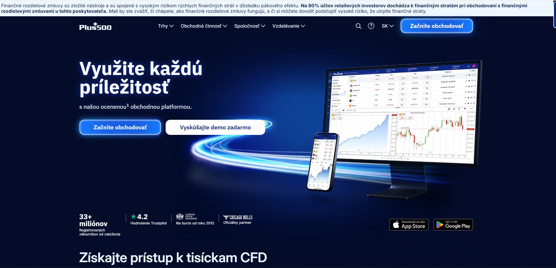 Plus500 Hlavná Strana