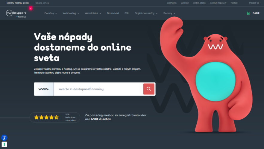 Websupport Hlavna Strana