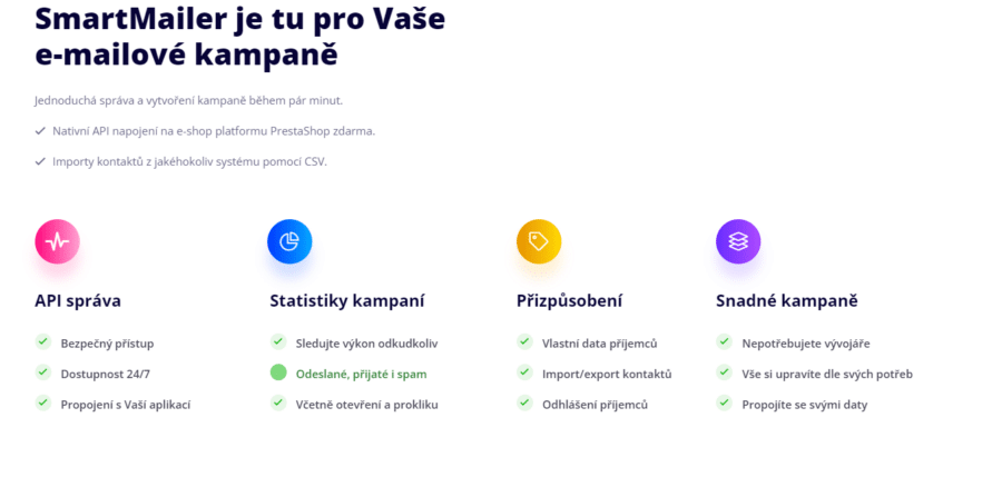 Smartmailer Co Umi Funkce