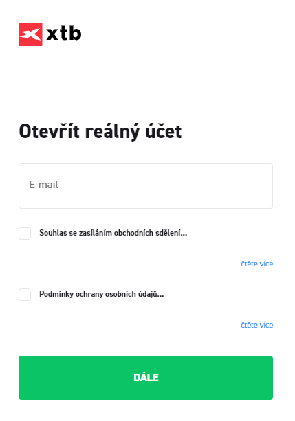 Nastavenie Uctu Xtb