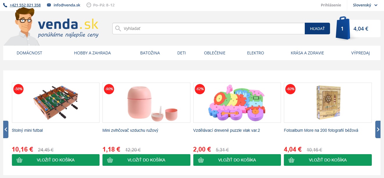 Venda Akcna Nabidka