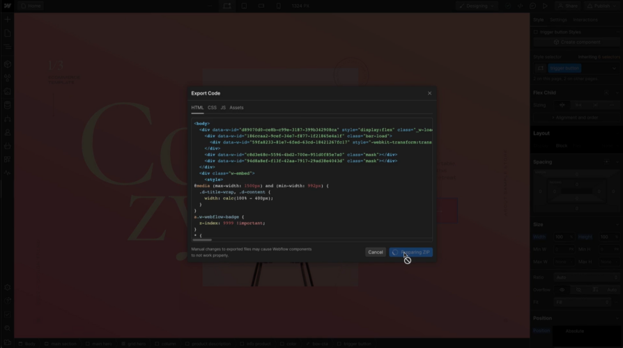 Webflow Custom Html