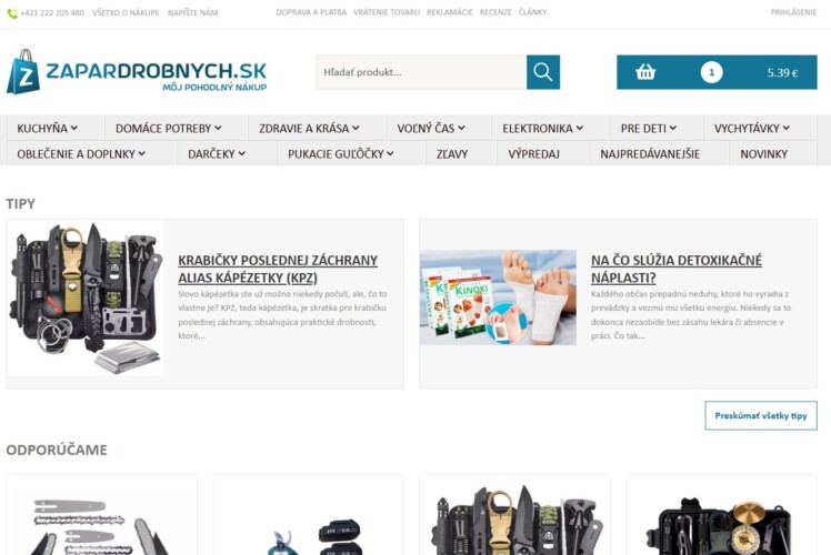 Zapardrobnych Uvodna Stranka